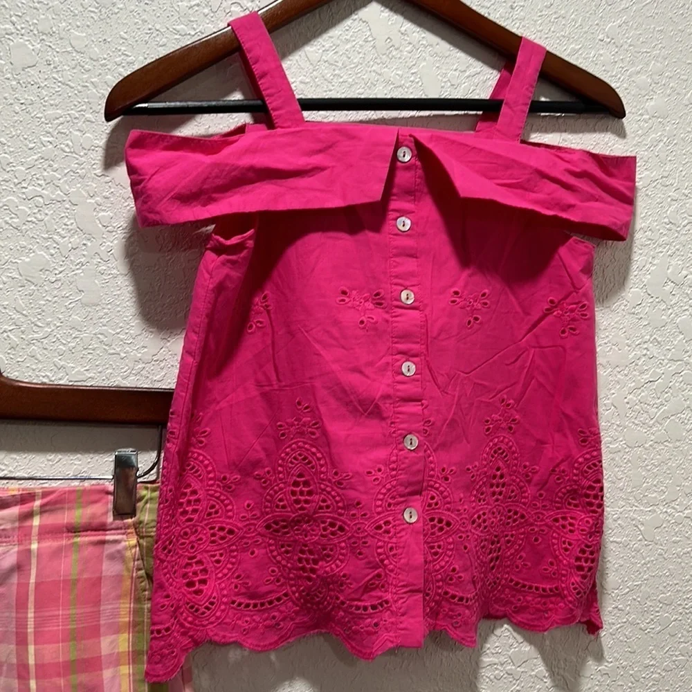 Lands’ End and GB girls pink beautiful SET size 8 GUC…
